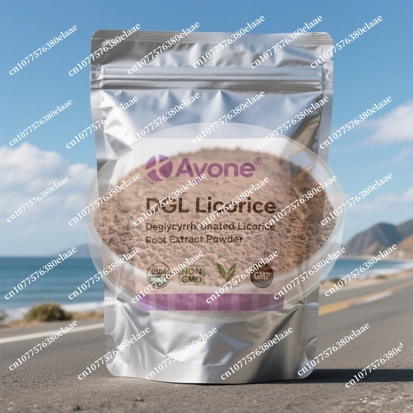 50-1000g de polvo de extracto de raíz de regaliz de alta calidad, blanqueamiento de la piel, iluminador para manchas oscuras