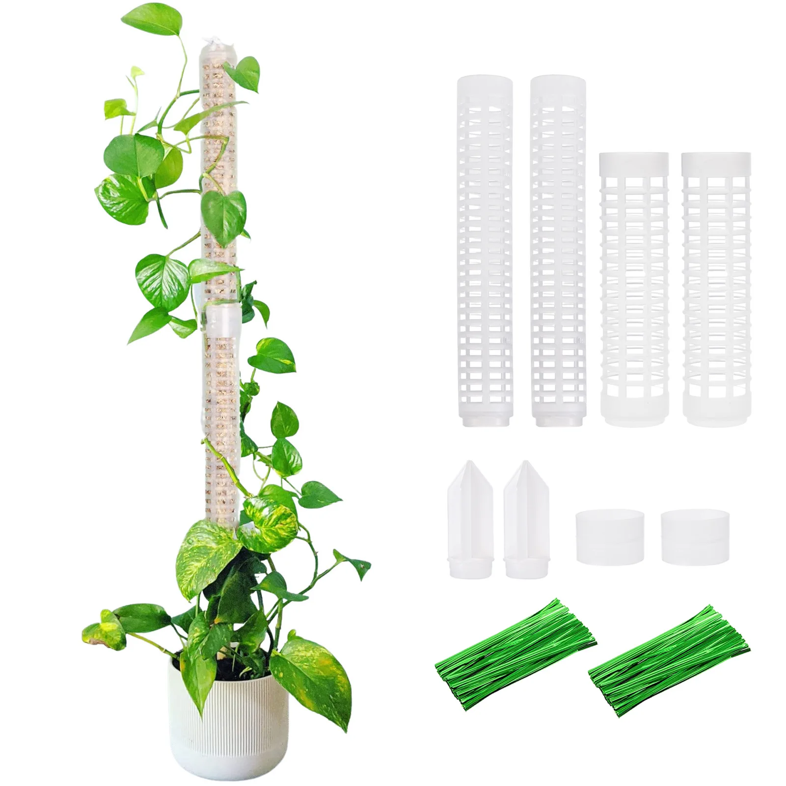 

Garden Plants Climbing Stick Plant Support Trellis Water Sphagnum Moss Column Pole for Potted Flower Vines Climbing Extension