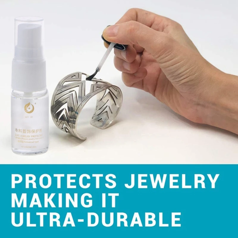 

Portable Jewelry Coating Clear Protective Agent Beautifies Protects Jewelry from Wear Tarnish Prevents Allergic Reaction 40GB