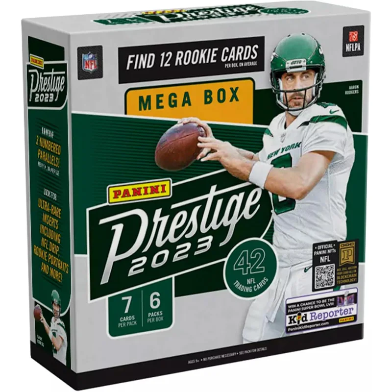 

2023 Panini Prestige Nfl Football Trading Card Mega Box 42 Football Card Looks for Rookies Like Cj Stroud