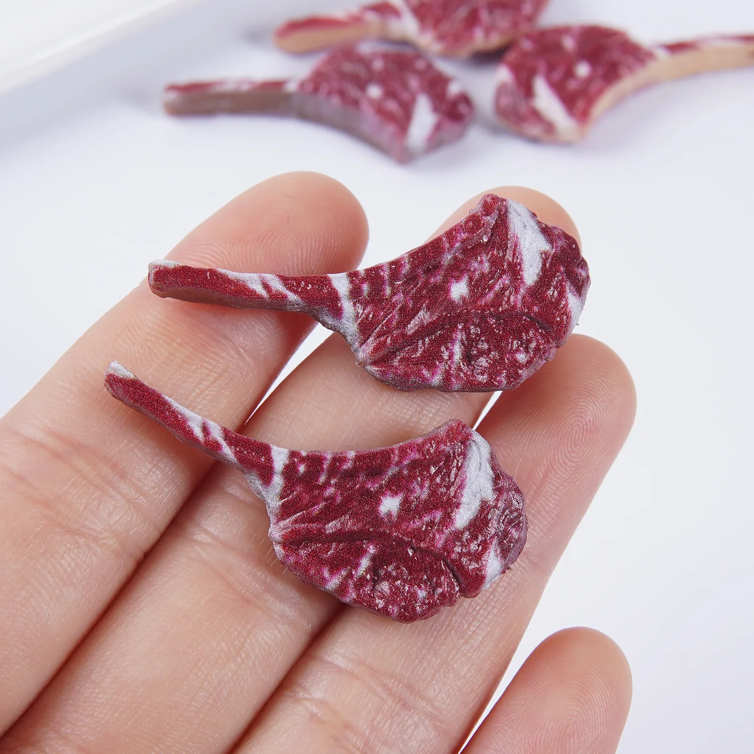 

Mini Steak Tomahawk Steak Artificial Meat Model DIY Accessories Play Kitchen Simulated Food Play Decorations Craft Home Decor