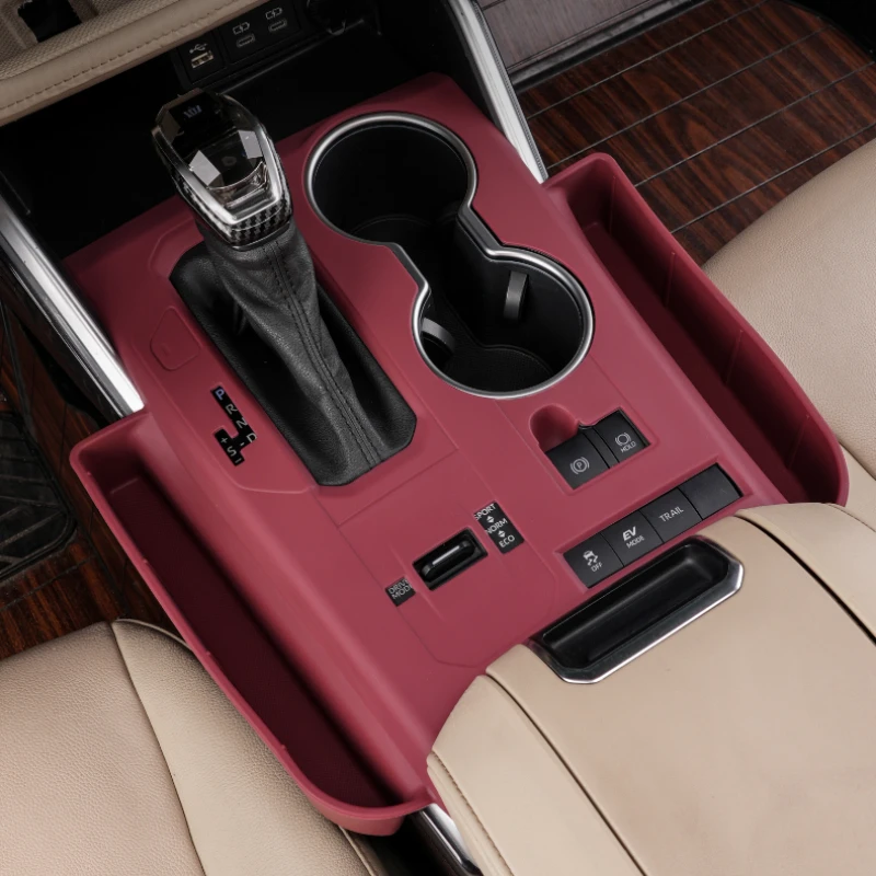 

For Toyota Highlander 2022 2023 Center Console Silicone Pad with Storage Box Anti-scratch Waterproof Gear Shift Panel Mat