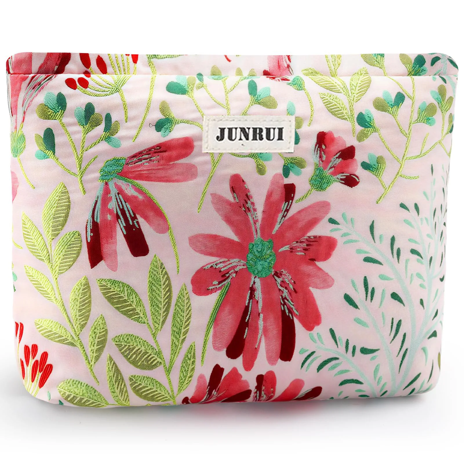 High-end Elegant Large Capacity Makeup Bag Skincare Storage Bag Small Coin Purse Zipper Clutch Toiletry Bag