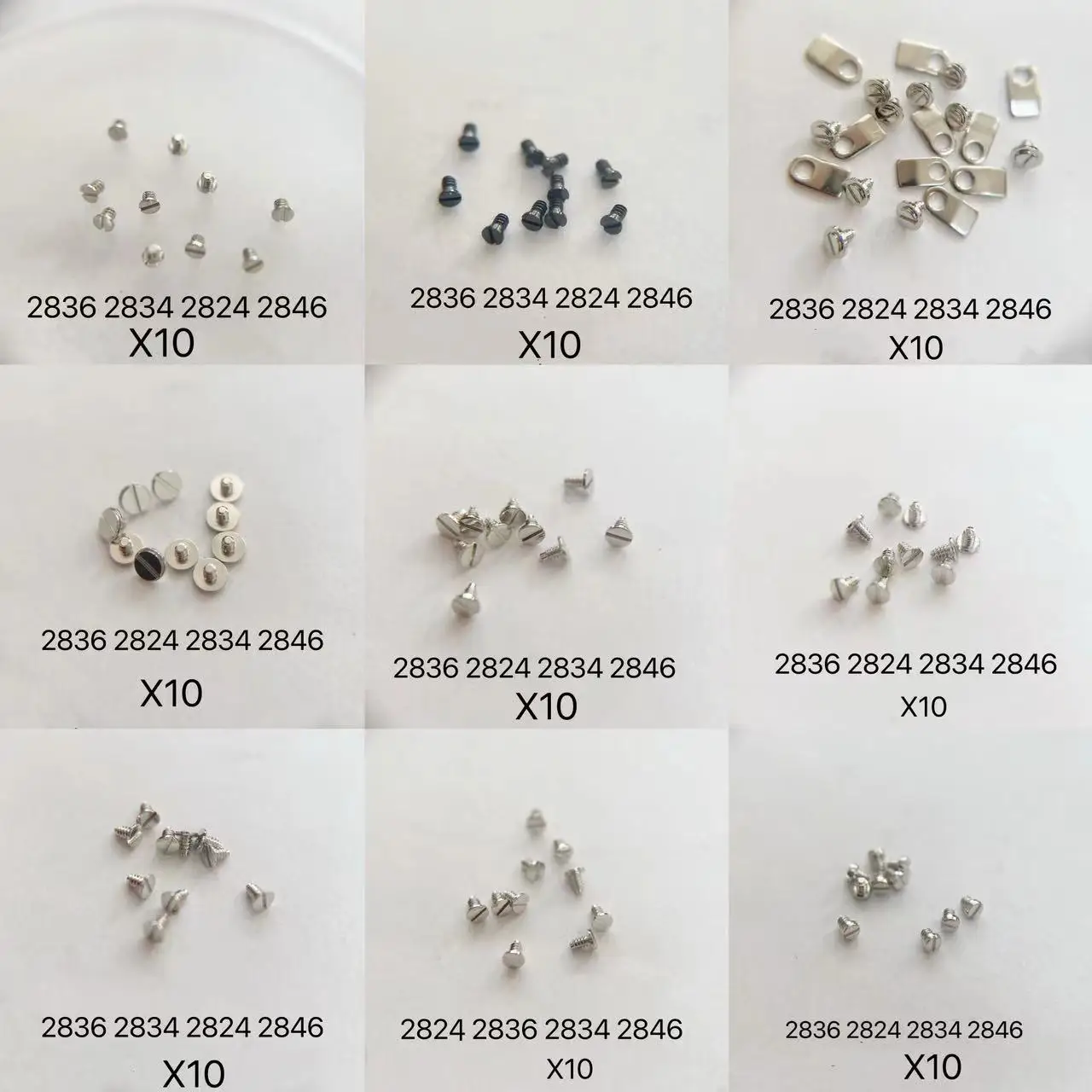 10 Pcs Watch Movement Screws Replacement Reparing Screws For 2836 2824 2834 2846 Accessory Spare Parts Watch Movement Screw 2023