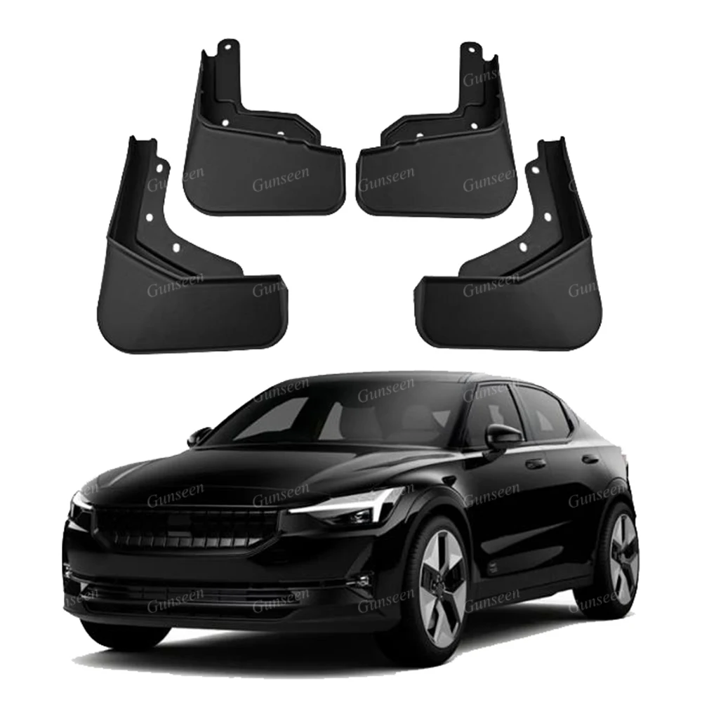 

For Polestar 2 Auto Accessories Protector Front Rear Mudguards Scuff Plate Car Splash Mud Flaps Fender 2021 2022 2023 2024 2025