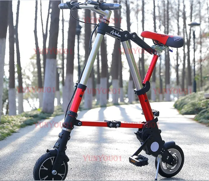 

10 Inch Abike Lightweight Human Folding Bicycle Pedal Mini Folding Bicycle Super Small Bicycle