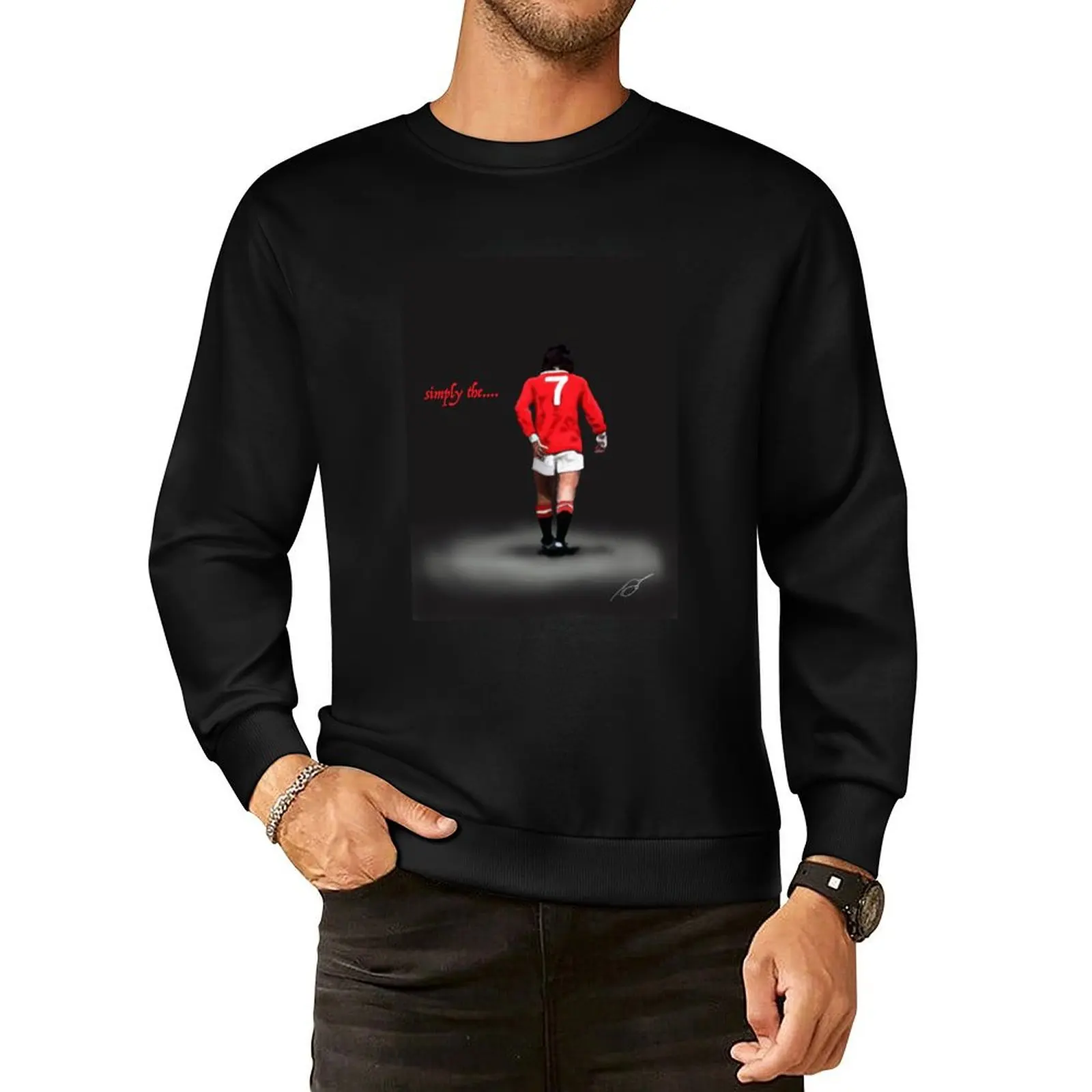 simply the...... Best. George Best. Legend Pullover Hoodie tracksuits men clothing autumn sweatshirts for men