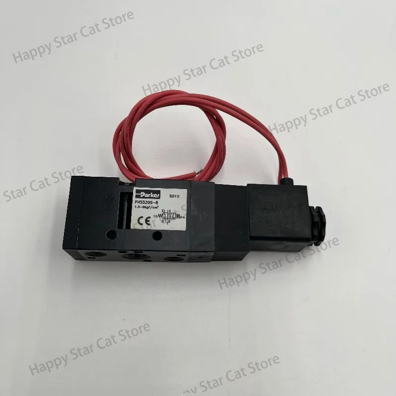 Parker Solenoid Valve  PHS520S-8  Coil PEC5-220V-D  Two Position Five Way Solenoid Valve