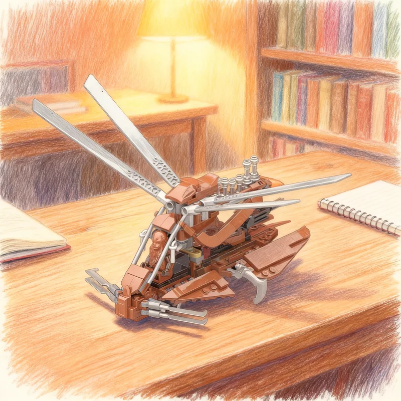 259-teiliges MOC Raddaugh Gnasp Fluttercraft Star Battle Modellbausatz Architektur-Spielzeug Weihnachtsgeschenke Bildung Kinderspielzeug Idee