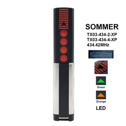 SOMMER TX03-434-4-XP télécommande de porte de garage 434.42MHz, contrôleur de porte de commande sommer TX03 434 4 xp