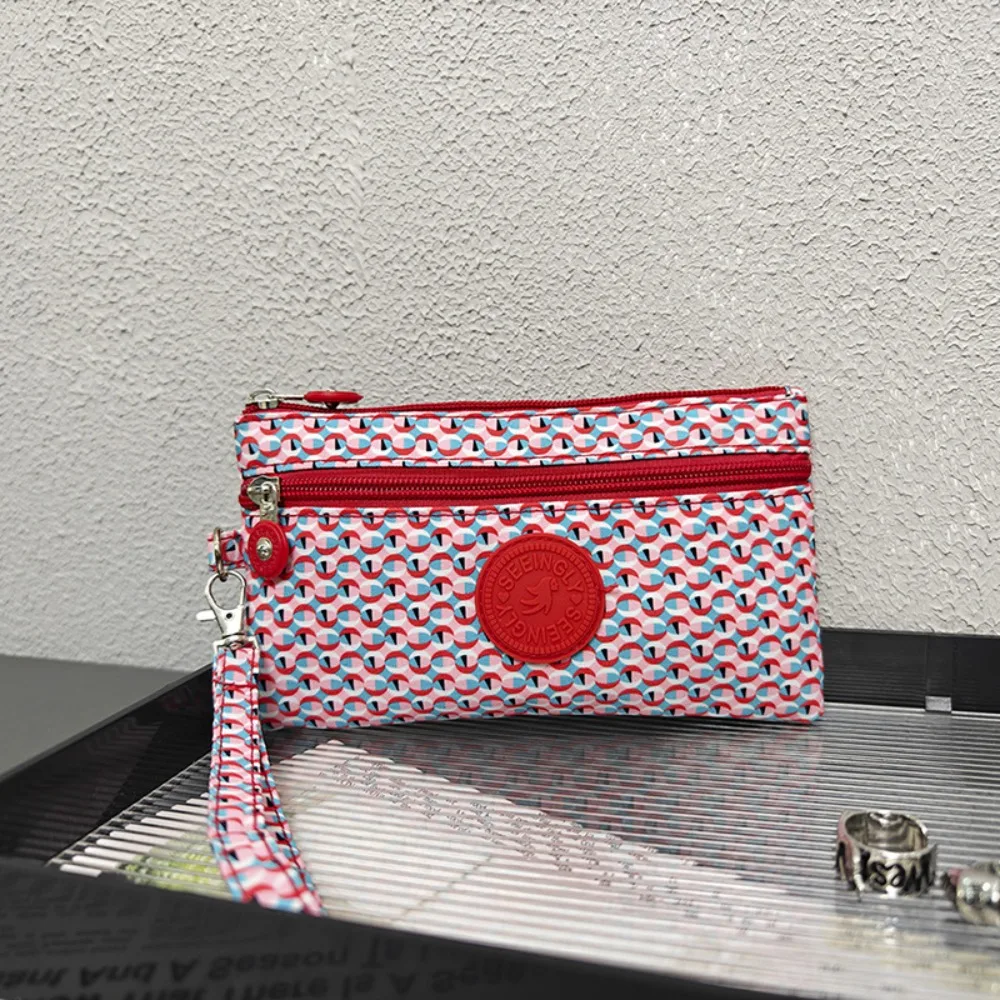 

Portable Canvas Money Coin Purse Waterproof Wear-resistant Credit Card Holder with Key Ring Wallet Money Bag Male Female