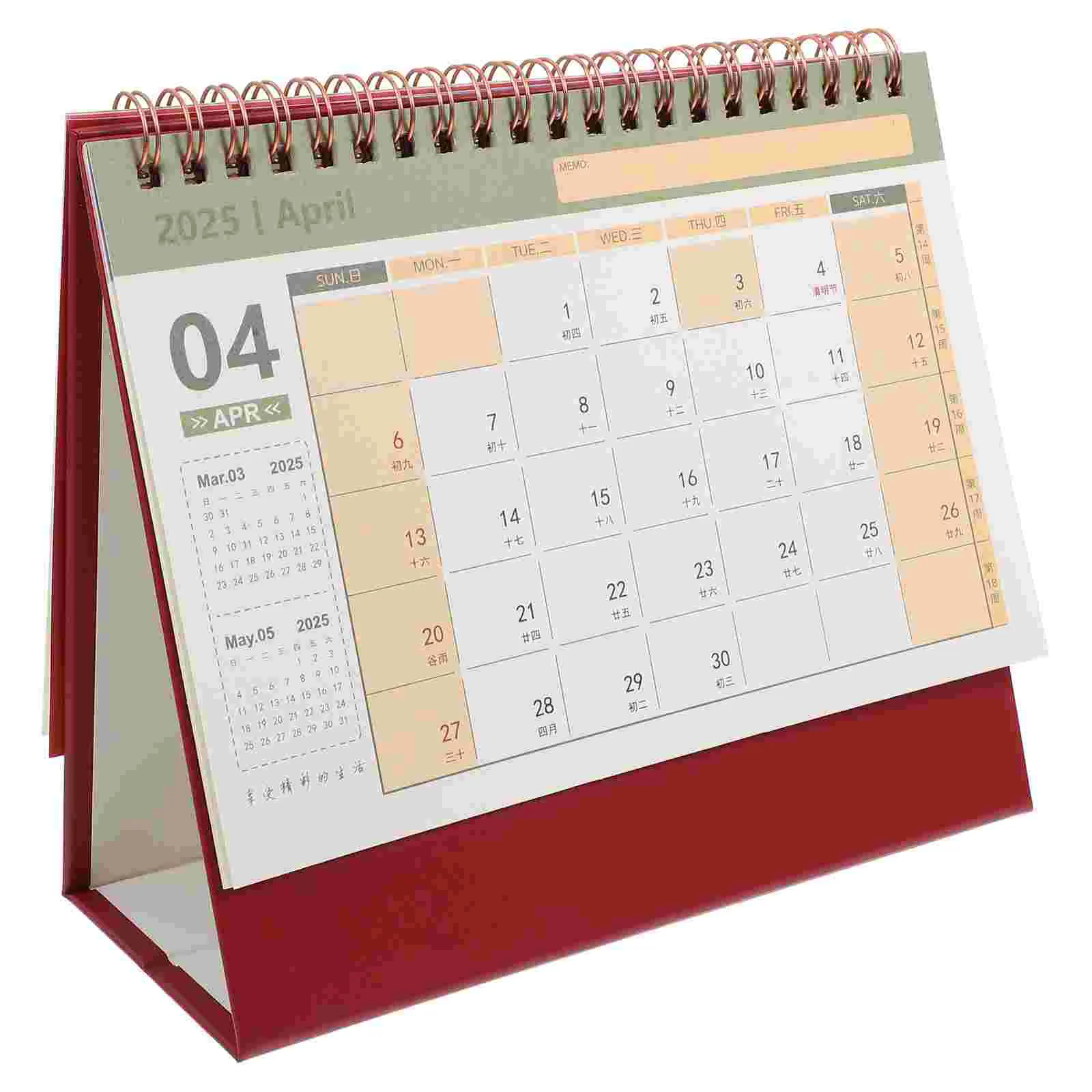 2025 Bureaukalender Planner Staande Make-up Advent Tafel Huishoudelijke Kalenders Dagelijks