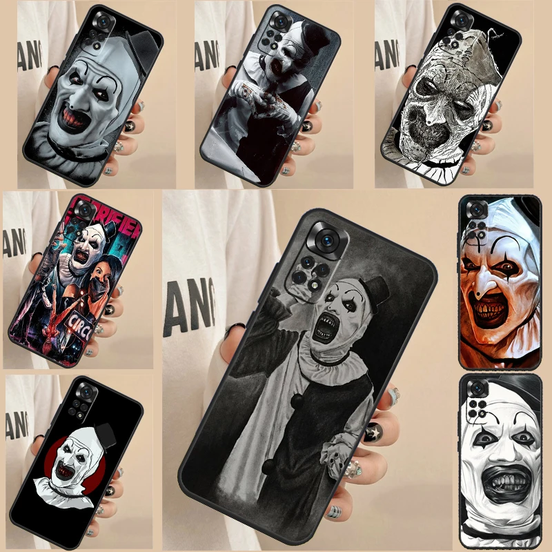 Terrifier Phone Case For Xiaomi Redmi Note 12 Pro 8 9 10 11 Pro Note 12S 11S 10S 9S 9C 10C 12C Cover