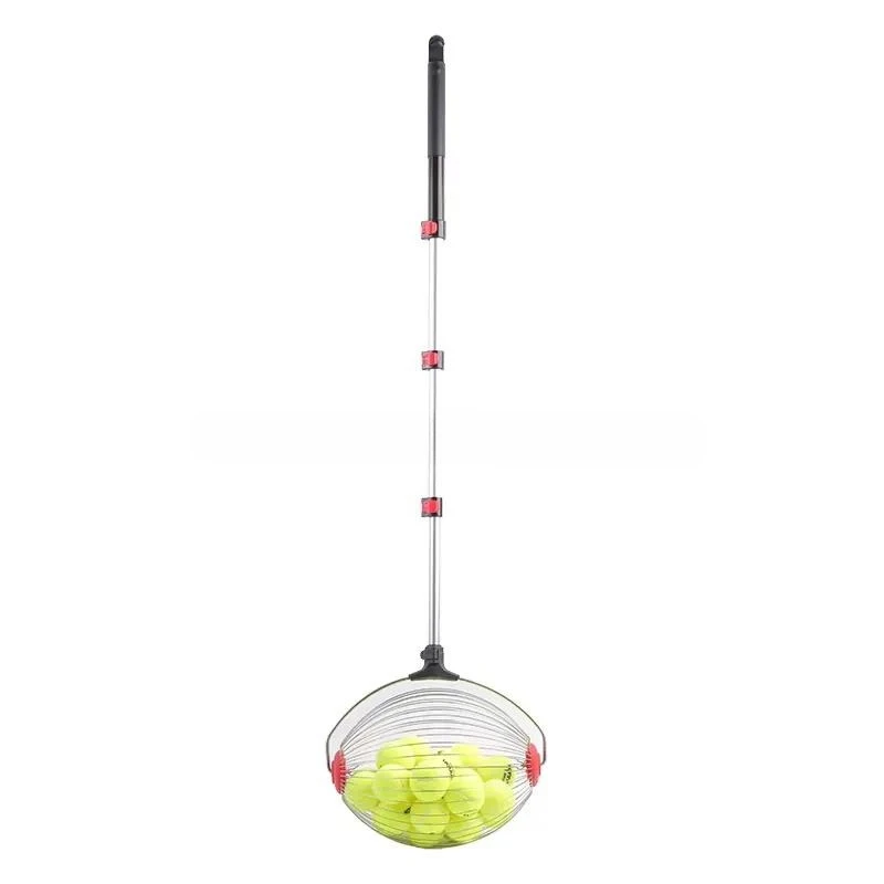 Multifunctional Manual Round Tennis Ball Picker High Quality Handheld Pickup Tool with Tennis Handle for Court Practice