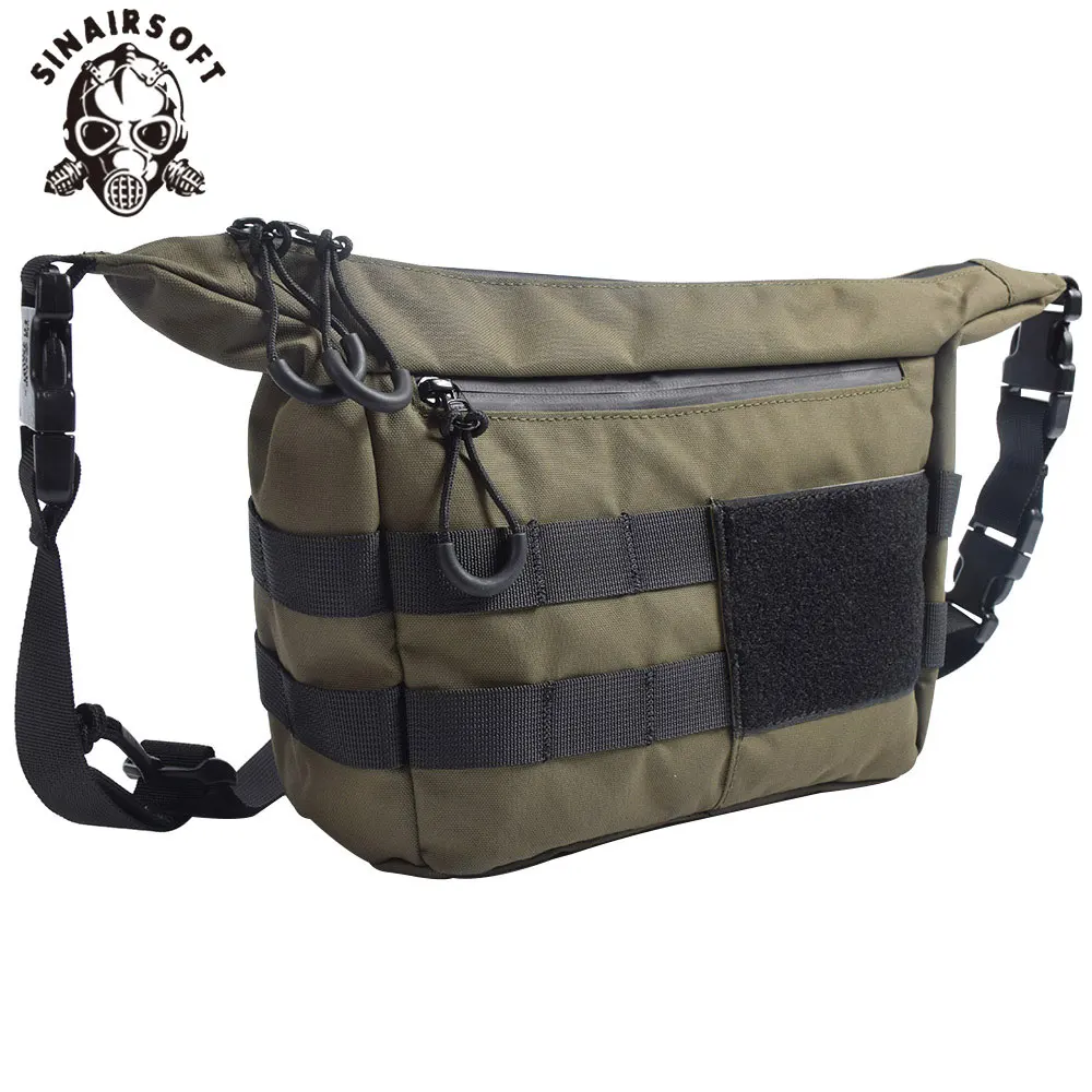 500D Nylon Tactical Waterproof Crossbody Bag Multifunction Hanging Bags Hiking Hunting Travel Messenger Men's Shoulder Sling Bag