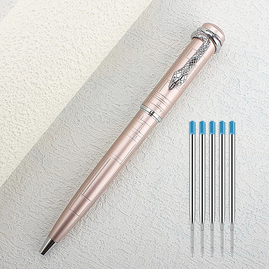 High Quality Metal Ballpoint Pen Smooth Writing and Easy To Carry, Black Ink, Perfect Gift Office School Stationery