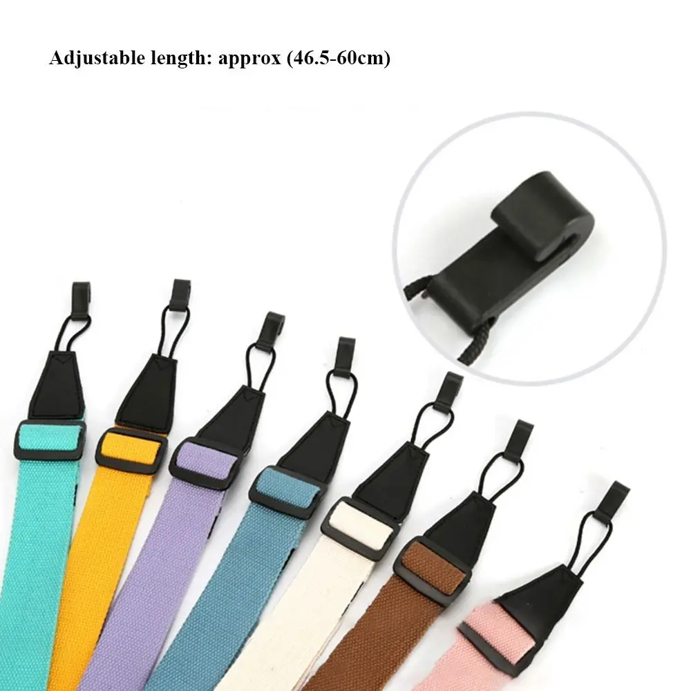 Adjustable Ukulele Guitar Strap Soft Polyester Shoulder Belt with Plastic Buckle Hanging Rope for Ukulele Guitar Accessories