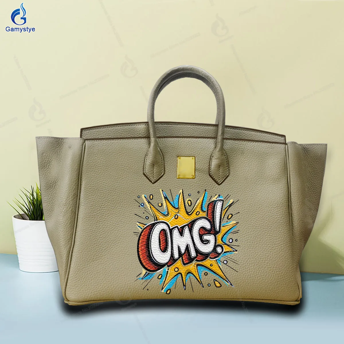 

Personalized Art Printed Bags Ladies Tote Handbags Prevalent Messenger Shoulder Bag for Women Latest Fashion 100% Genuine Leathe