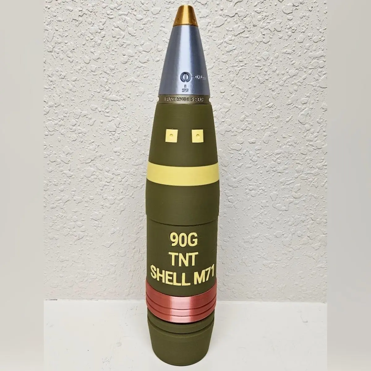 3D Printed Pershing 90G Shell Model, Patton Gun Military Collectible, Creative Gift for War Thunder Fans