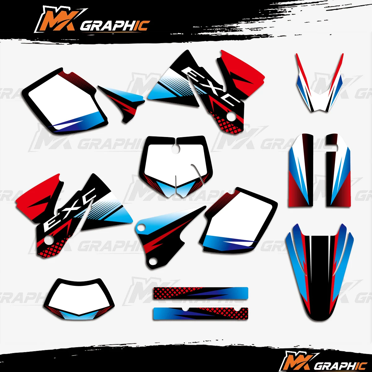

Graphics Kit For KTM 125 200 250 300 380 400 EXC 1998 1999 2000 Motorcycle Stiker Decals