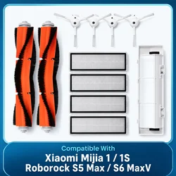 Para Xiaomi Mijia 1 / 1S SDJQR01RR SDJQR02RR SDJQR03RR Roborock S5 Max S6 MaxV principal cepillo lateral filtro Hepa Filtro de cubierta del cepillo partes