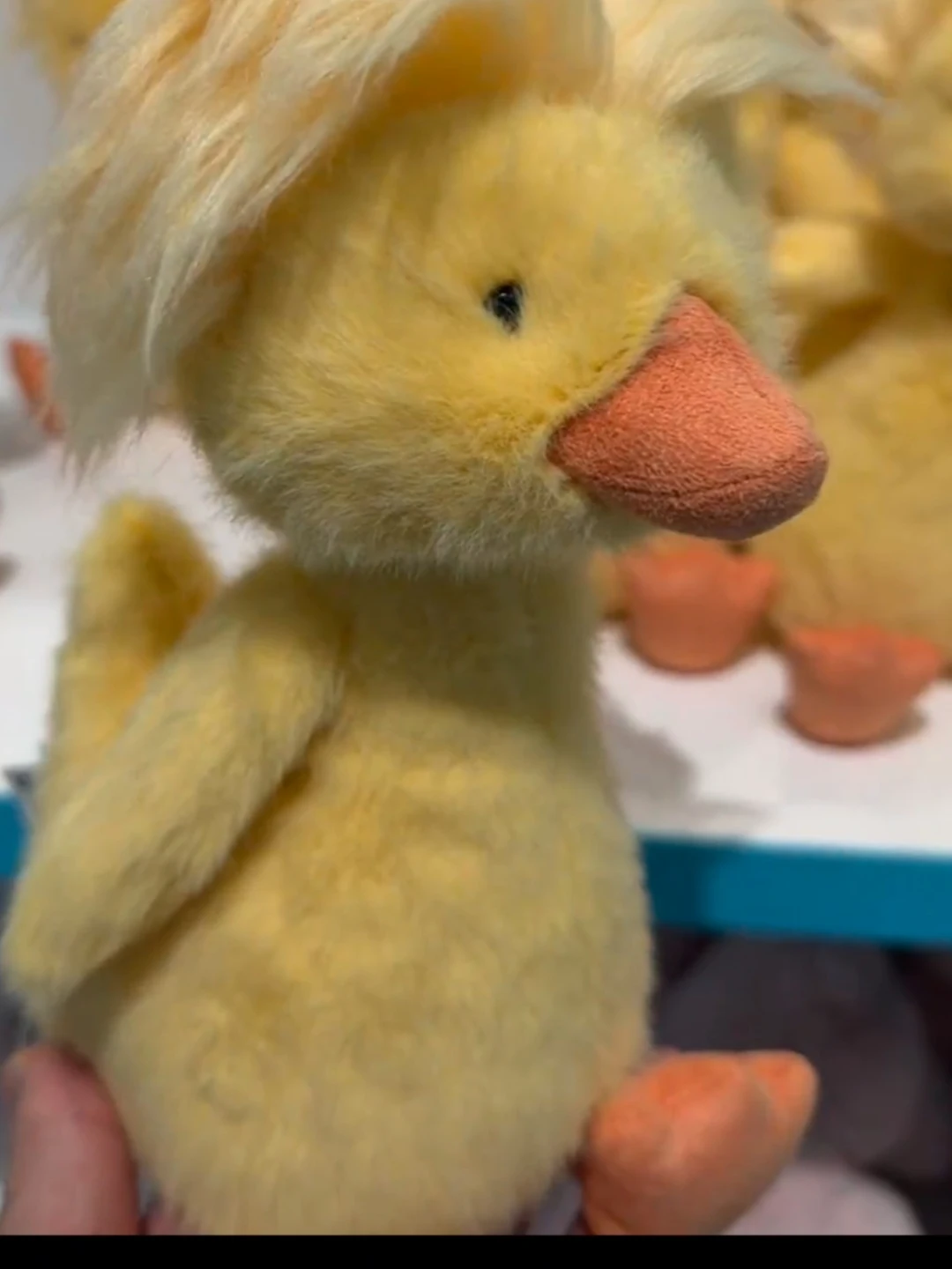 Explosive Yellow Duck Plush Toy Funny Sand Sculpture Animal Series Dolls Quirky Fluffy Duck Plushies Soft Stuffed Toys for All