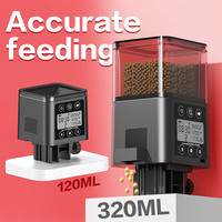 Aquarium Accessories Automatic Fish Feeder LED LCD Screen 120ml/320ml Large Capacity Smart Timing Turtle Fish Tank Auto Feeder