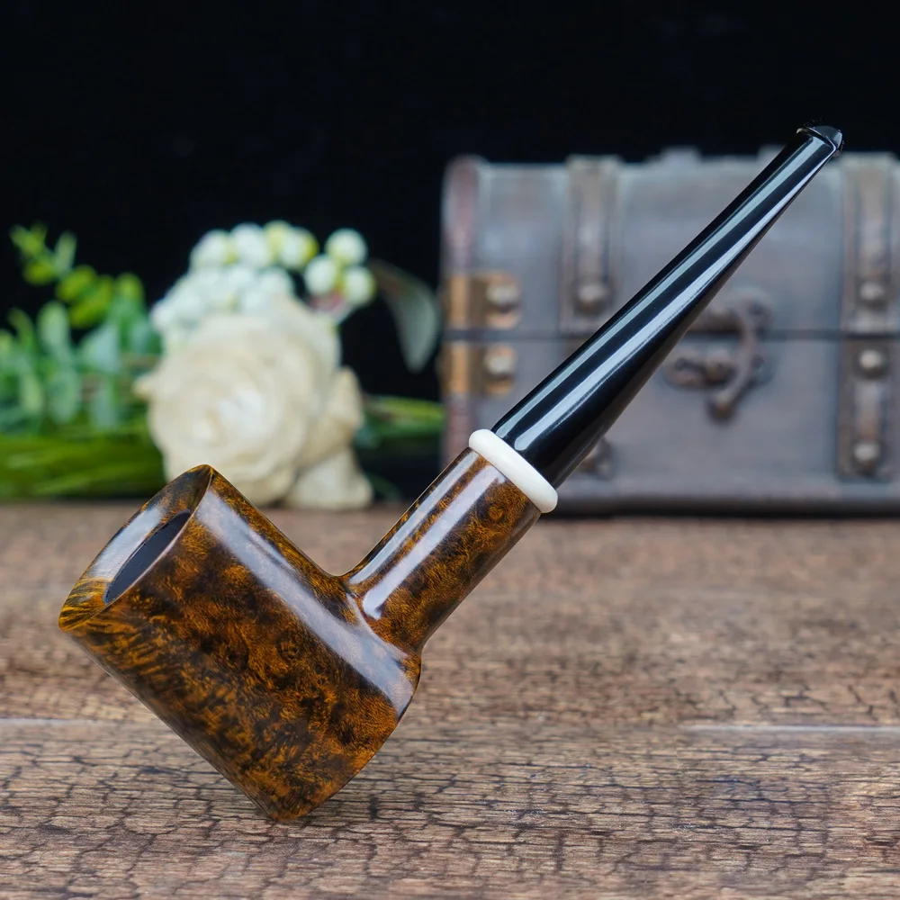 Briar Wood Tobacco Pipe New Design Free Type Handle Handmade Smoking Pipe With Accessory Dad's Gift