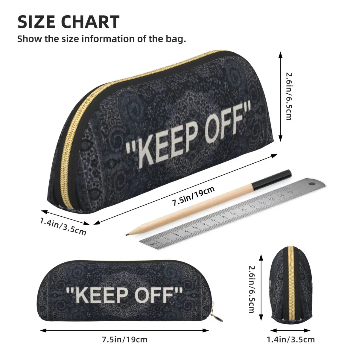 ペンケースに触れないでください鉛筆ポーチ収納文具用品大容量収納ペンボックス鉛筆バッグ学生学校用