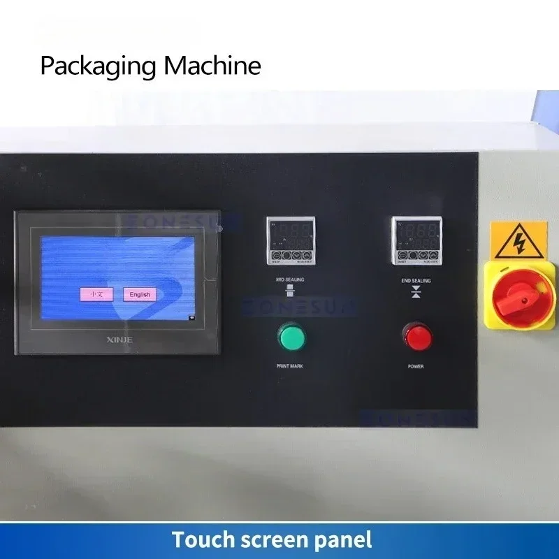 Horizontale Form-Fill-Seal Flow Wrapper Kissen Verpackungsmaschine Gemüse Flow Wrap Verpackungsmaschine ZS-ZB600W