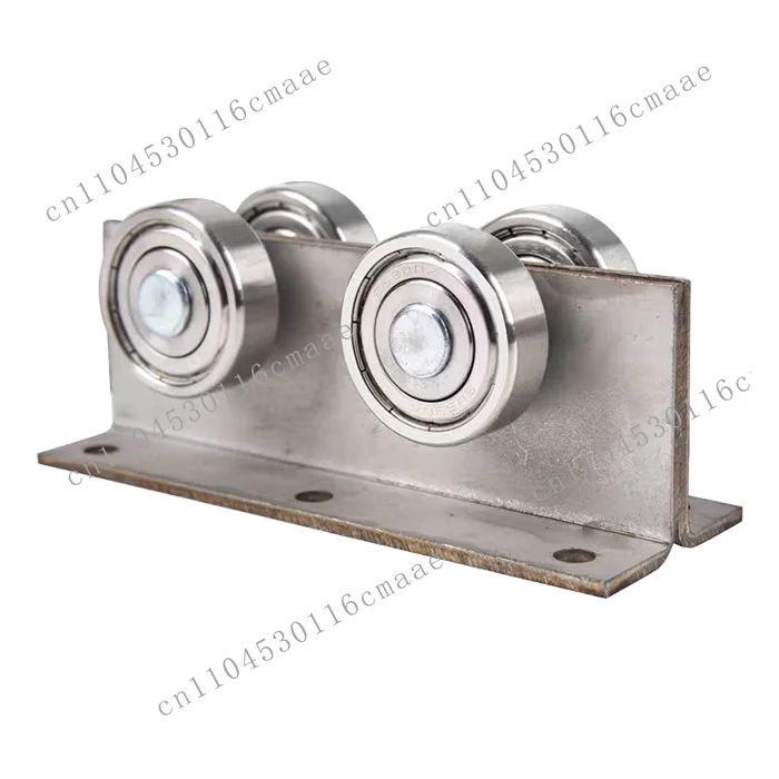 8 heavy duty adjustable 4mm thick modern design rust resistant stainless steel wheels sliding rollers DFS-W65