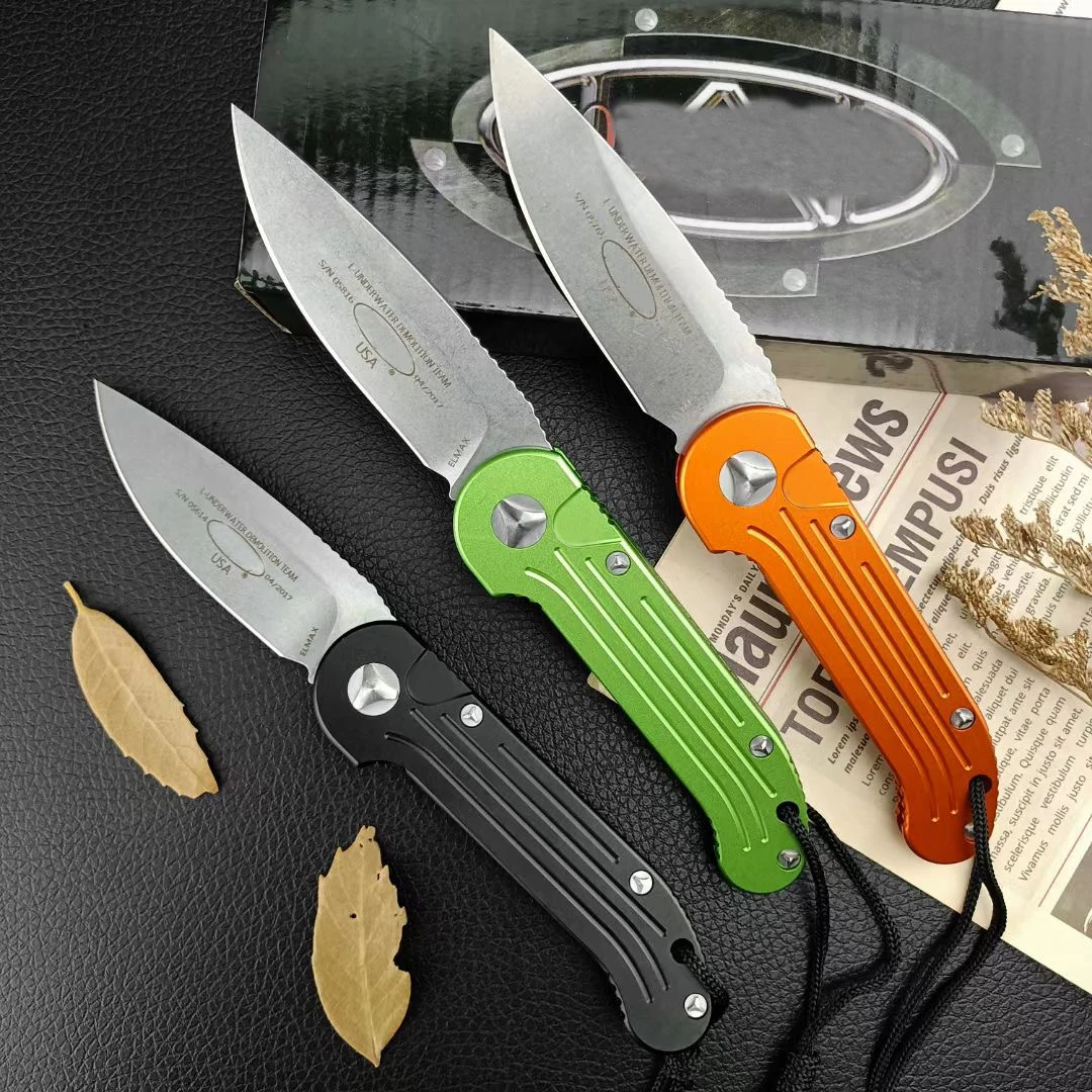 

Classic LUDT 135-1 Folding Knife Elmax Blade, Aviation Aluminum Handles,camping outdoor EDC Pocket Tools BM 9400 9070 4300