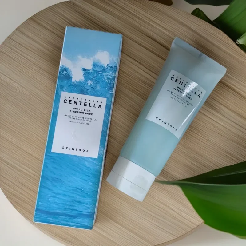 

Skin1004 Уход за кожей, не растушевывается, гиалуроновая кислота, увлажняющая, осветляющая, восстанавливающая и успокаивающая стеклянная маска для сна