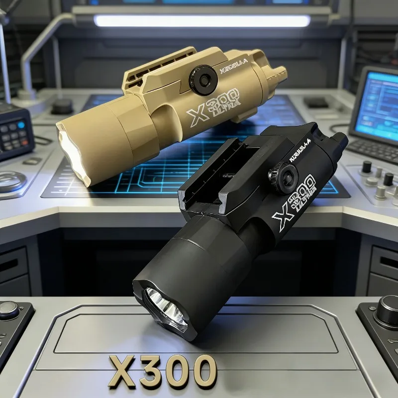 

Новый светильник X300, нейлоновый пистолет, стробоскоп, светодиодный светильник, подходит для 20 мм направляющей, страйкбольный подвесной охотничий фонарик