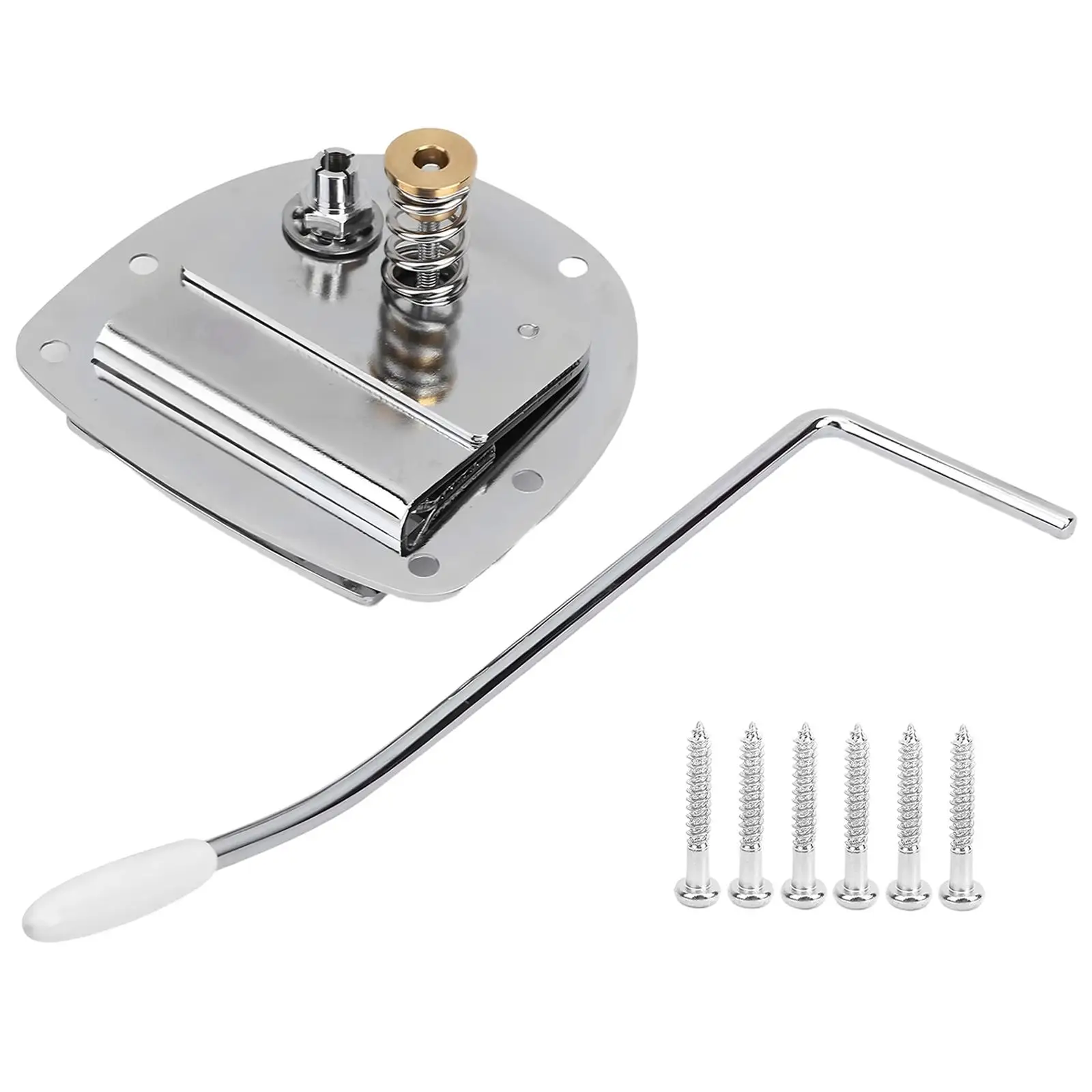 Retro Tremolo Bridge Wraparound Tailpiece for Electric Guitar Metal Construction Classic Vintage Style Music Repair and Upgrade