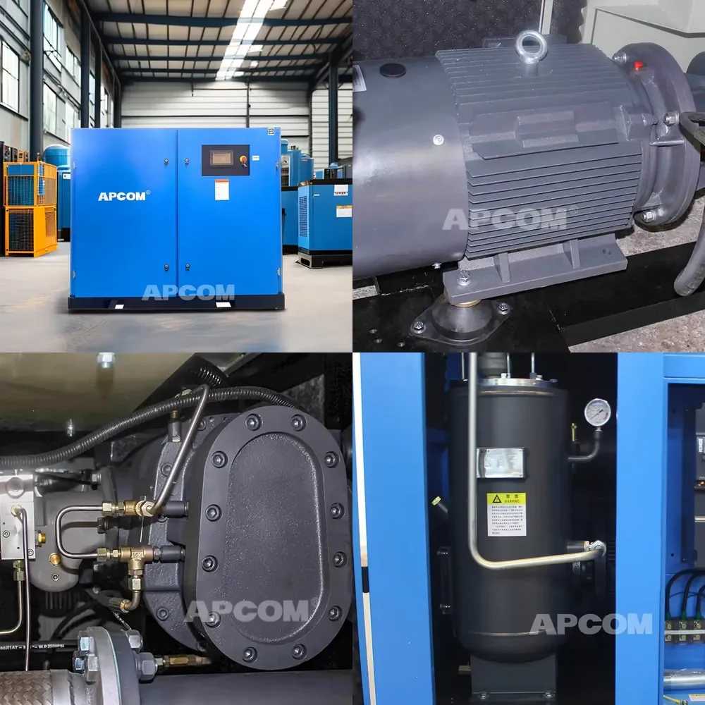 

H 55 kw 37kw 55KW 75KW Screw Air Compressors Air Compressor Compressor De Ar 90KW 110KW 132kw 160KW AirCompressor