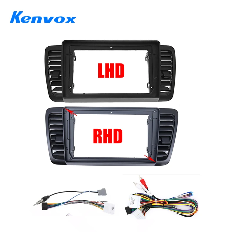 Kenvox Car Radio For Subaru Outback 3 Legacy 4 2003 2009 Android 2 Din dvd gps Stereo Mounting Bezel Faceplate Frame panel Kit