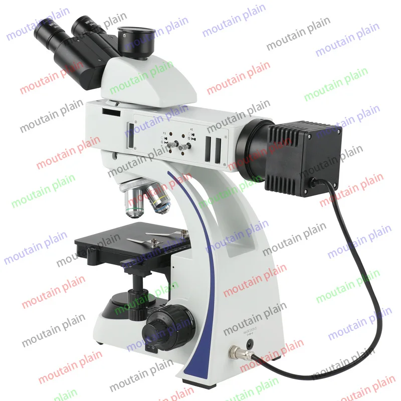 Trinocular Achromatic Microscope Industrial Uprigh Metallurgical Microscope  for Metal Alloys Ceramics Surface Silicon Wafer IC