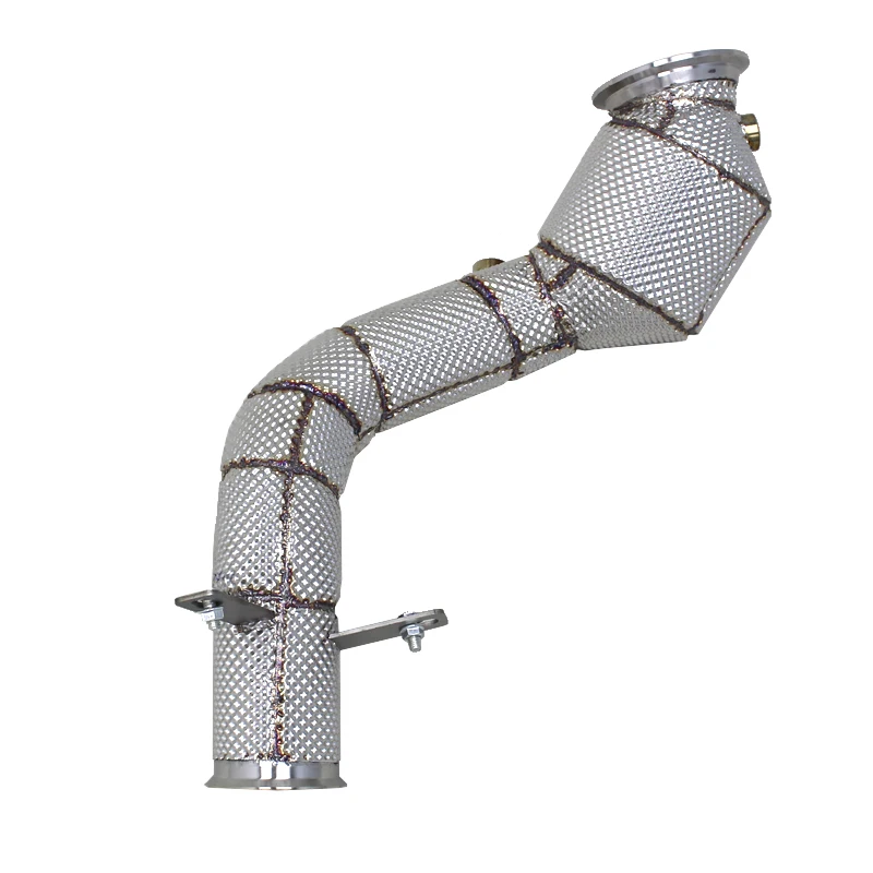 

Yooking Stainless Steel Cat Pipe For Mercedes-Benz C200 2.0T (2015-2022) Heat Shield Catalyst Converter Downpipe