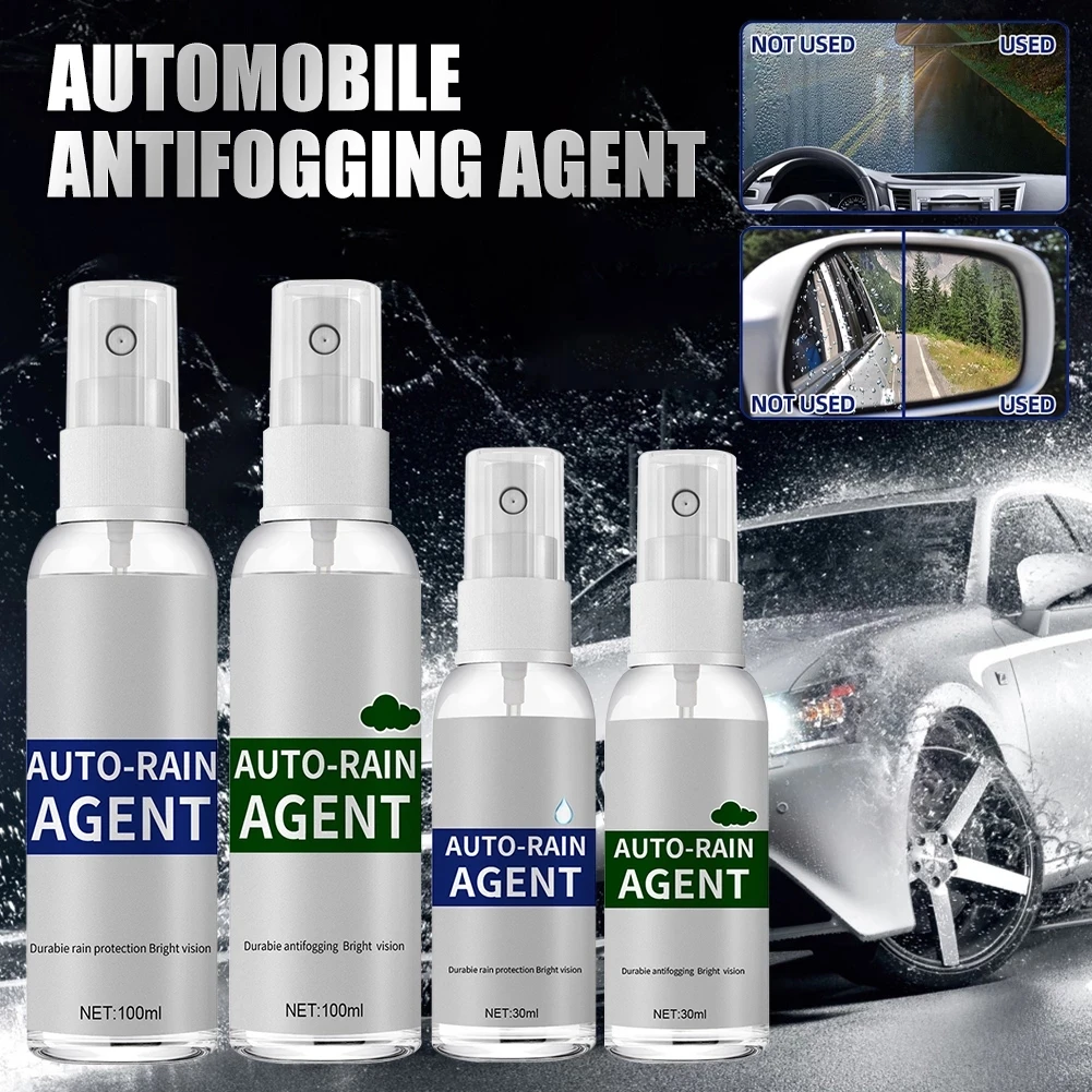 30/100ML Car Window Glass Film Rainproof Antifogging Coating Agent Waterproof Coating Spray For Windshield Rearview Mirror