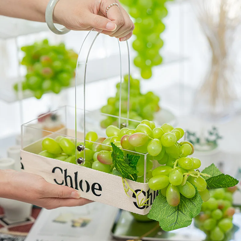 36/85Heads Simulation Grapes String Fake Fruits Model Home Garden Decorations Photography Props Wedding Party Holiday Ornaments
