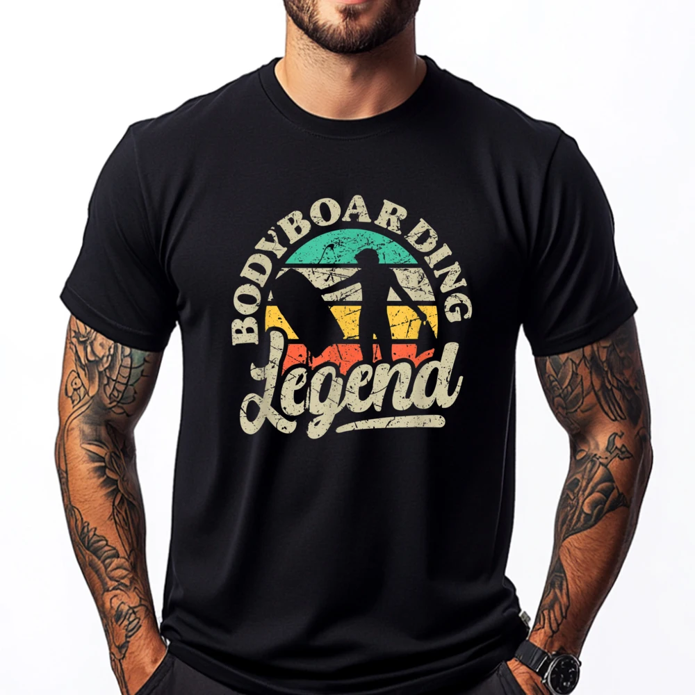 

Bodyboarding Legend Bodyboarder Bodyboard Sports T Shirt Men Men's Clothing Deals Vaporwave