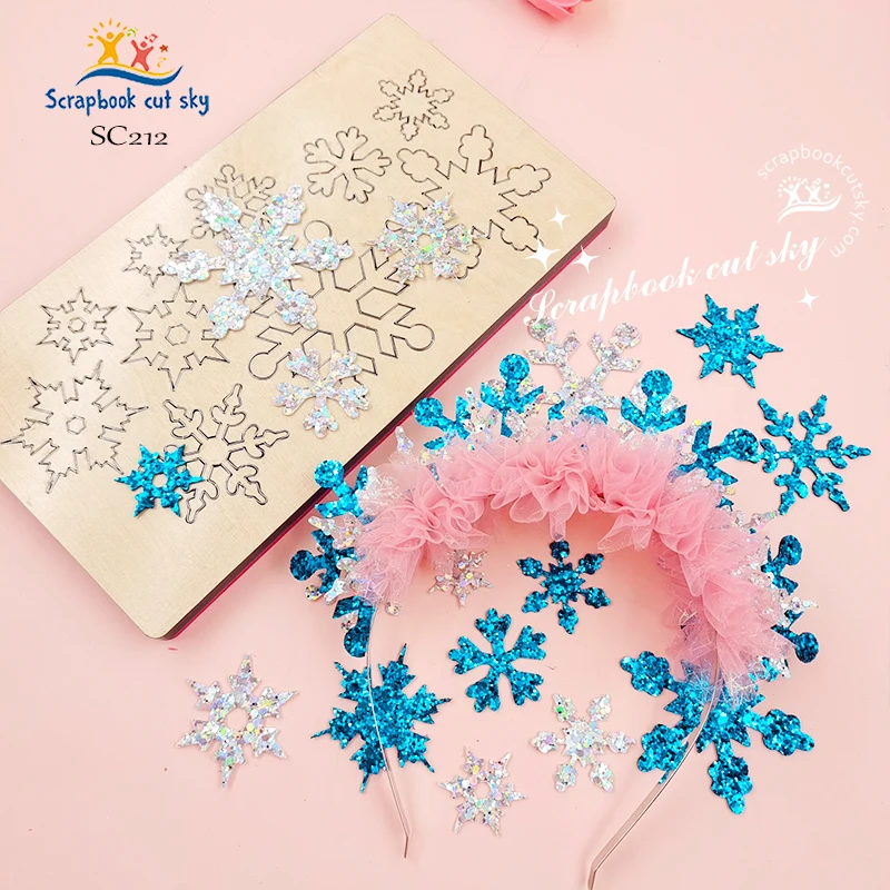 Imagem -05 - Snowflake Wooden Cutting Knife Die Scrapbook Cutsky-sc212 Usado com a Máquina