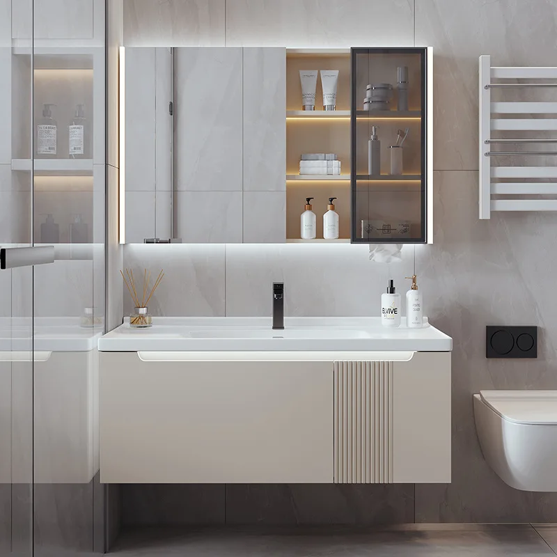 Washing Shiny Bathroom Cabinet Useful Convenience Watching Bathroom Cabinet Durable Bathroom Furniture Badekabs Kabinet XYYSG