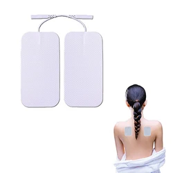 Estimulador muscular Rectangular, almohadilla de electrodos para aliviar el dolor muscular, almohadillas de repuesto para máquina de terapia de tonificación corporal Tens, 1/2 piezas