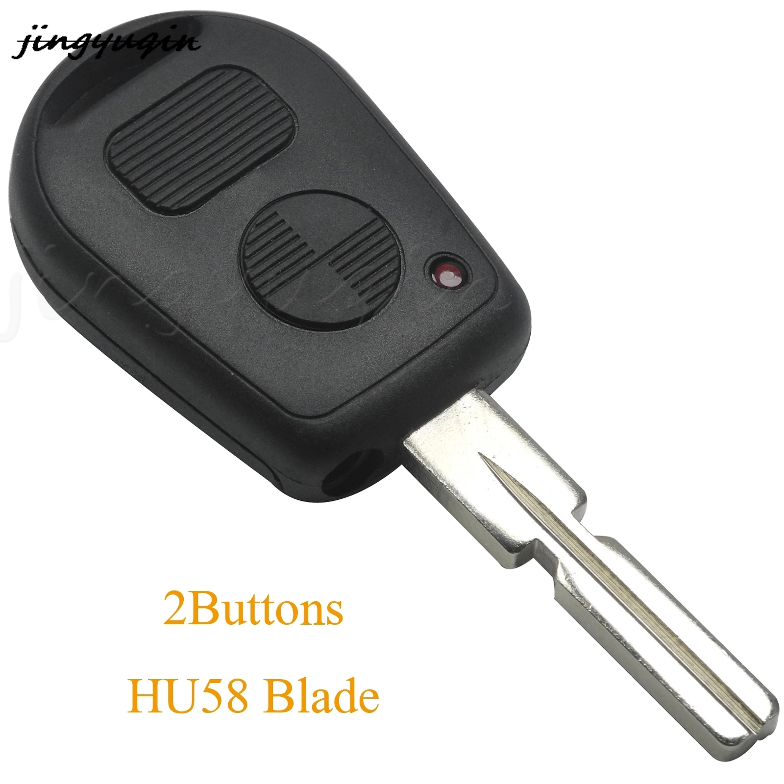 jingyuqin 2/3 Buttons Replacement Remote Car Key Shell Case Fob For BMW E31 E32 E34 E36 E38 E39 E46 Z3 Z4 With HU58/HU92 Blade