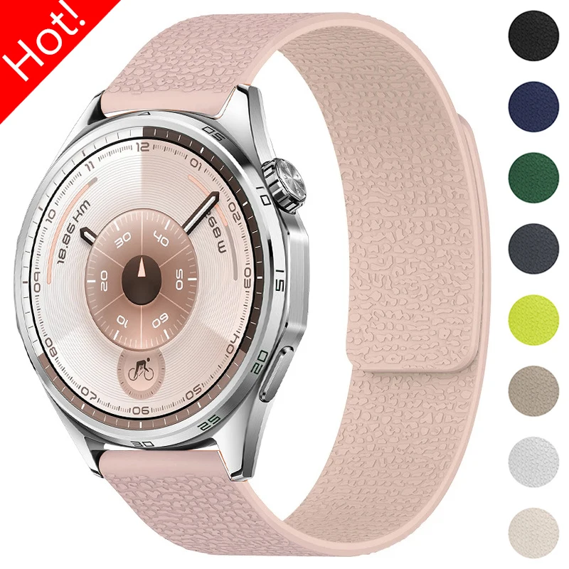 20mm 22mm Magnetic Band for Huawei Watch 5 GT6/GT5 Pro 46mm GT4 41mm 18mm Silicone Strap Bracelet for Samsung Galaxy Watch 7 6 5