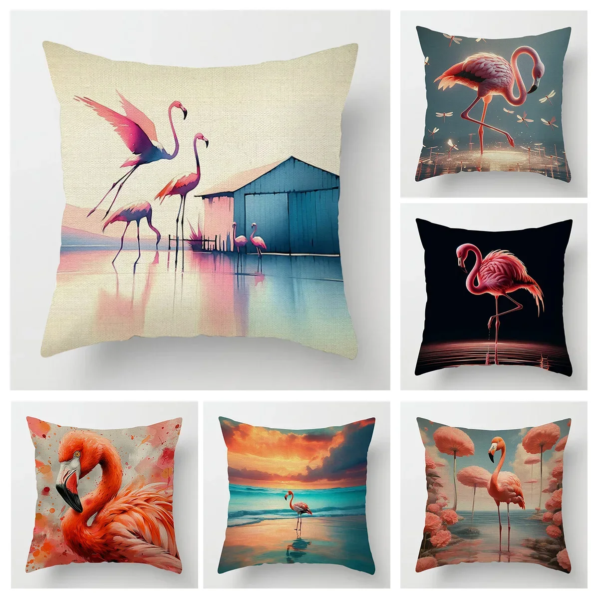 

Modern Decorative Cushion for Home Living Room Decor Throw Pillow Cover 45*45 40x40cm 60x60cm 45x45cm 50x50cm amini flamingos