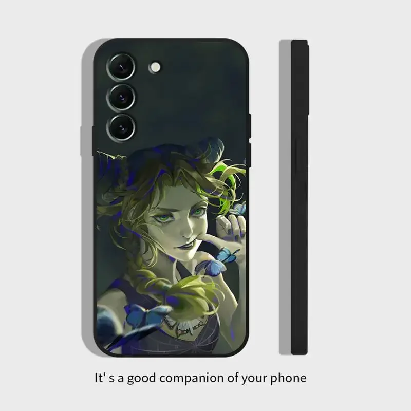 JOJO Stone Ocean Phone Case For Samsung Galaxy S 23 22 21 20 10 e 9 8 7 6 5G plus edge ultra lite Black Soft Silicone Cover