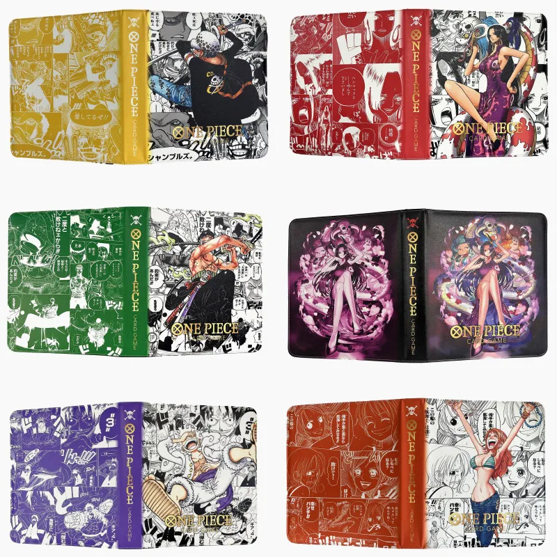 OPCG One Piece Card Binder Heroines Album Series Nami Nico Robin Uta 540pcs Card Holder 9 Grid PU Gold Stamping Folder Toy Gifts view 2